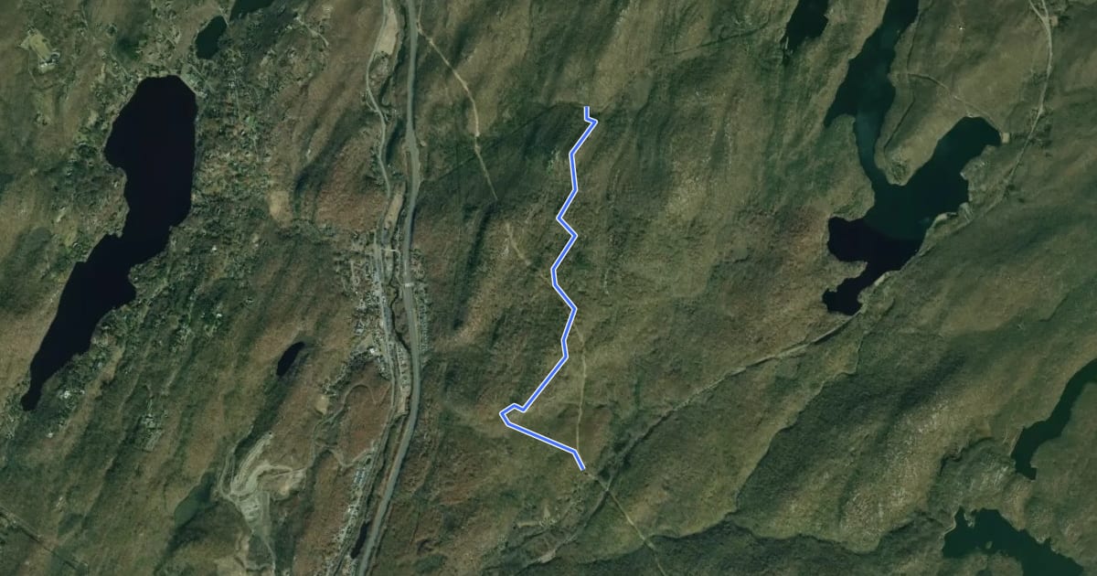 Маршрут Blue Disc Trail на спутниковом снимке
