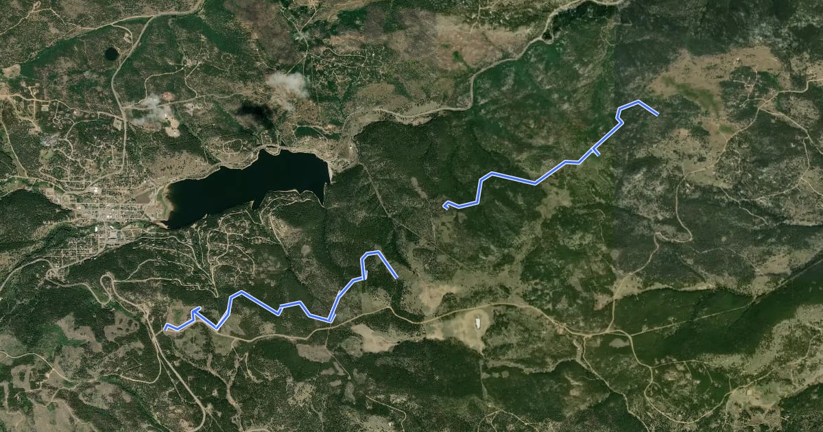 Маршрут Blue Dot на спутниковом снимке