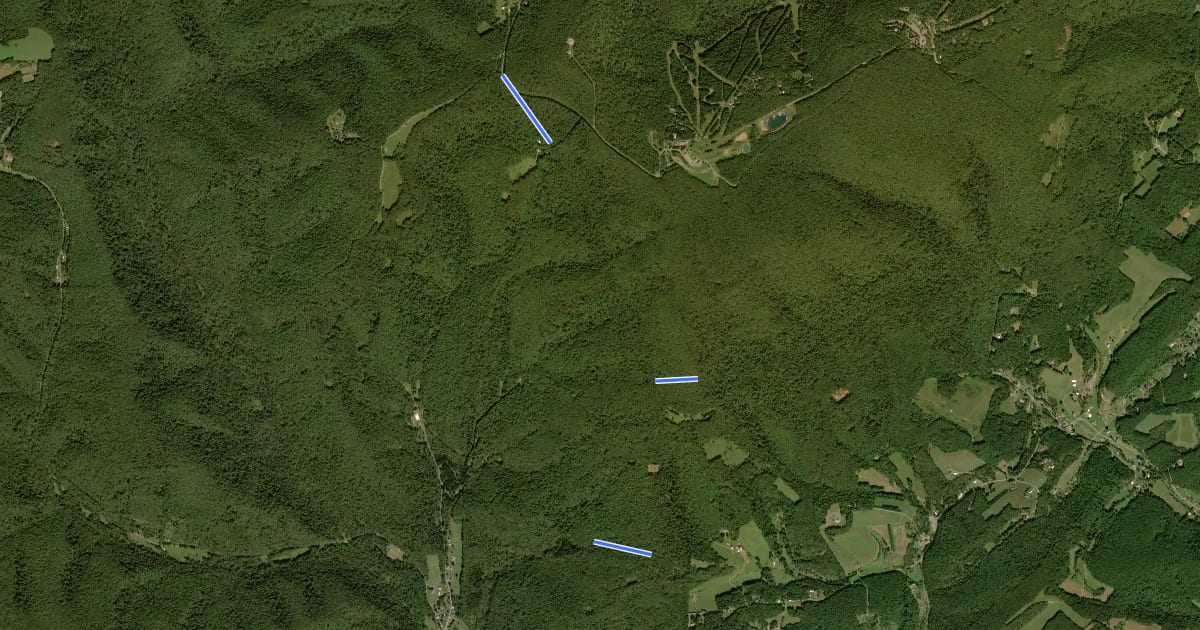 Маршрут Blue Knob State Park на спутниковом снимке