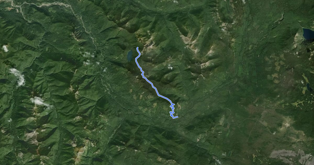 Маршрут Blue Lake Ridge Trail #271 на спутниковом снимке
