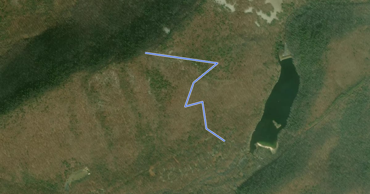 Маршрут Blue Loop Water Tank Trail на спутниковом снимке
