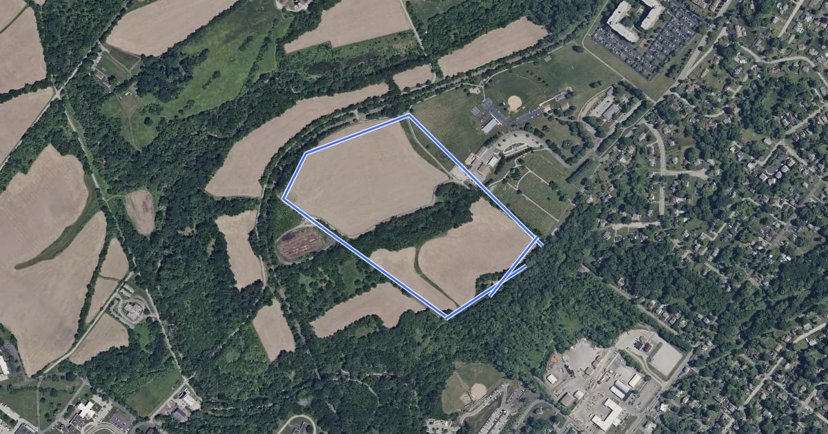 Маршрут Blue Park Trail на спутниковом снимке