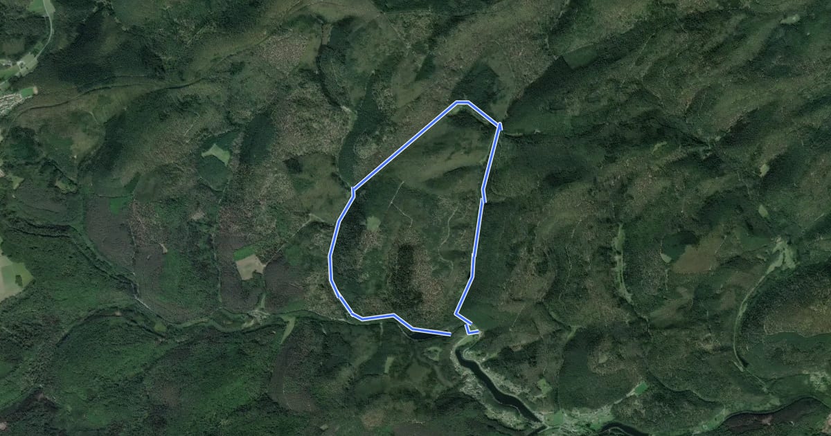 Маршрут Blue ring на спутниковом снимке