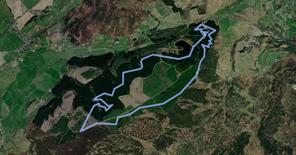 Маршрут Blue Route на спутниковом снимке