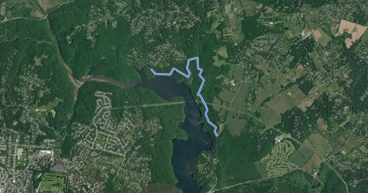 Маршрут Blue Route на спутниковом снимке