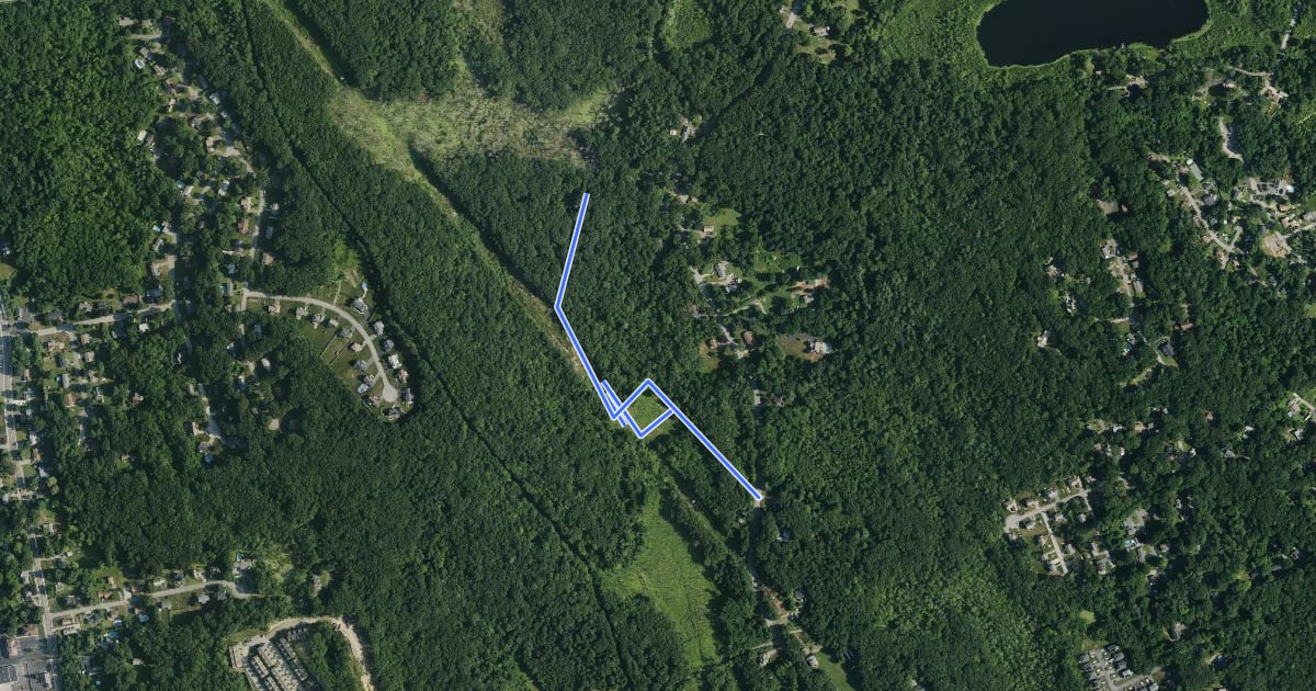 Маршрут Bluebird Trail на спутниковом снимке