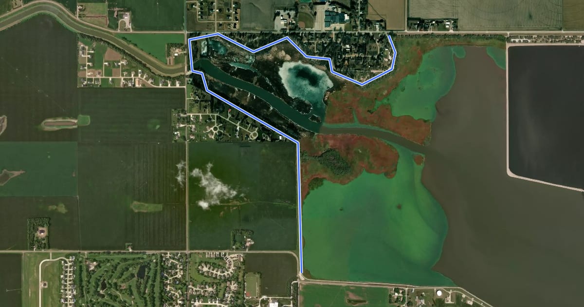 Маршрут Bob Lake Trail на спутниковом снимке