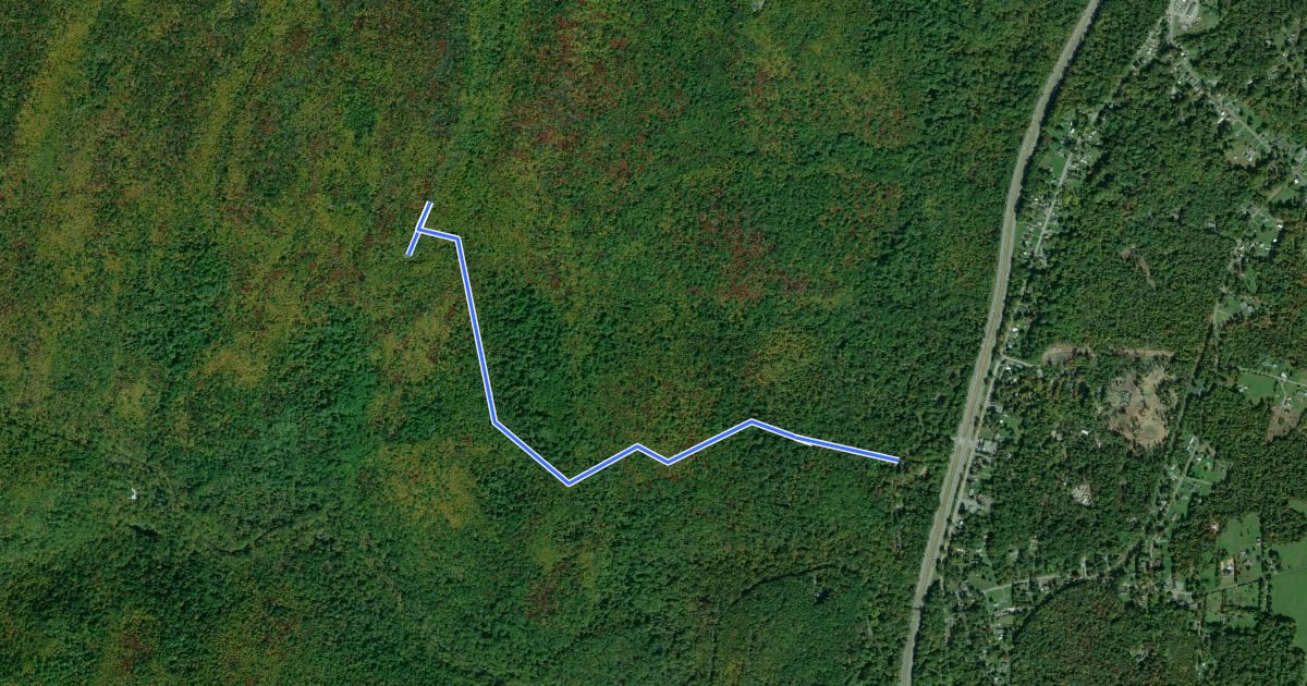 Маршрут Bob’s Hill Trail на спутниковом снимке