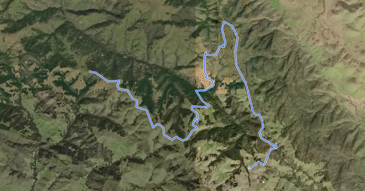 Маршрут Bob Walker Regional Trail на спутниковом снимке