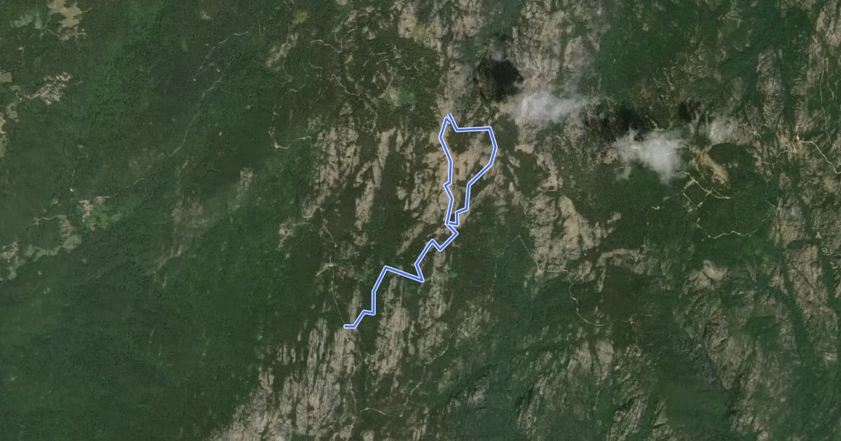 Маршрут Bocca d'Illarate<->Monte Calva на спутниковом снимке