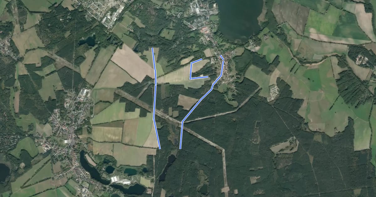 Маршрут Boden-Geo-Pfad на спутниковом снимке