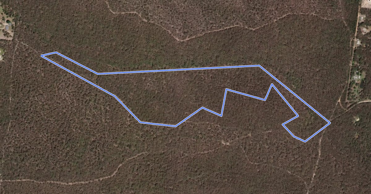 Маршрут Boden's Water Races Loop на спутниковом снимке