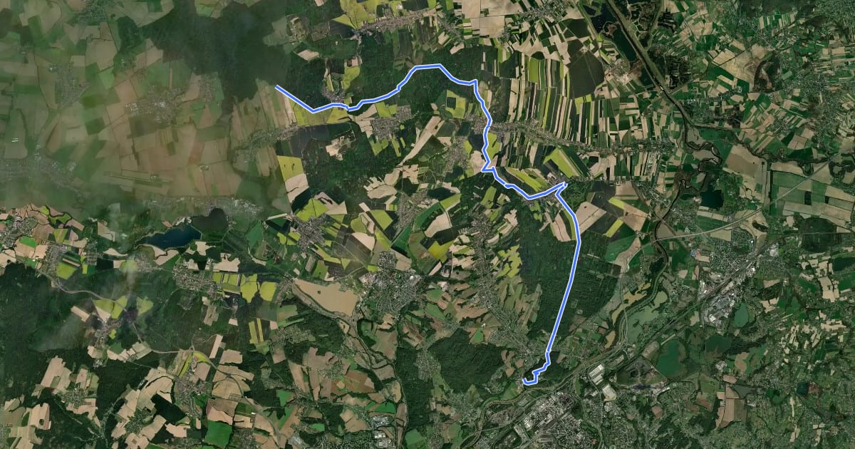 Маршрут Bohuslavice - Ostrava-Petřkovice на спутниковом снимке