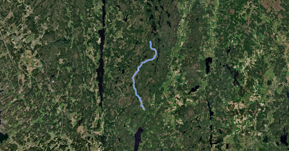 Маршрут Bohusleden - Etapp 19 Kynnefjälls natur - Vaktarekullen на спутниковом снимке