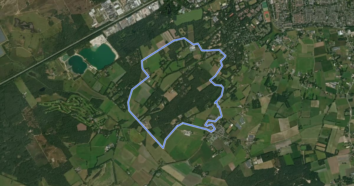 Маршрут Bolle Jan Route на спутниковом снимке