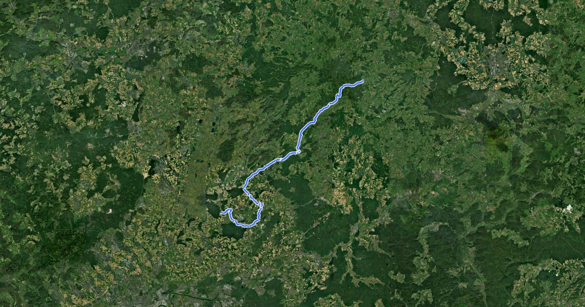 Маршрут Bonifatiusroute Teilstück (Altenstadt - Ilbeshausen-Hochwaldhausen) на спутниковом снимке