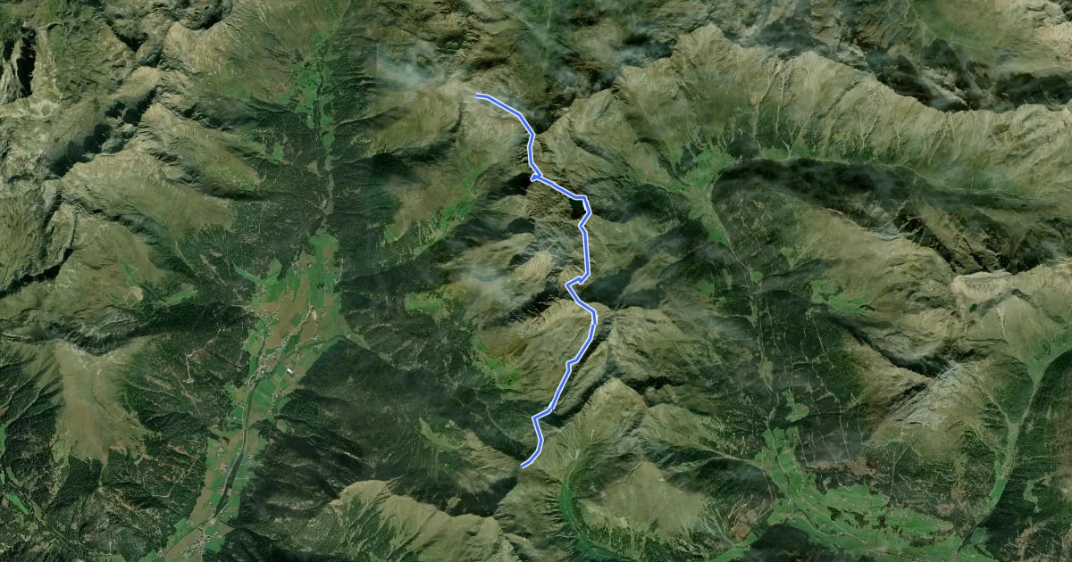 Маршрут Bonner Höhenweg на спутниковом снимке