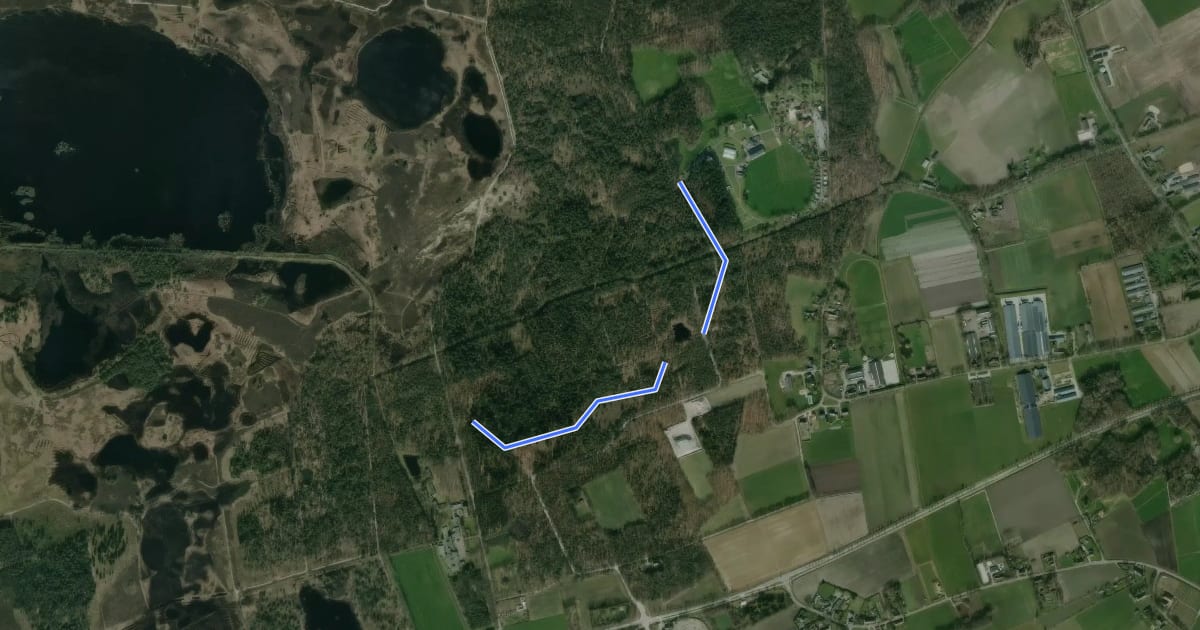 Маршрут Bontvenroute на спутниковом снимке