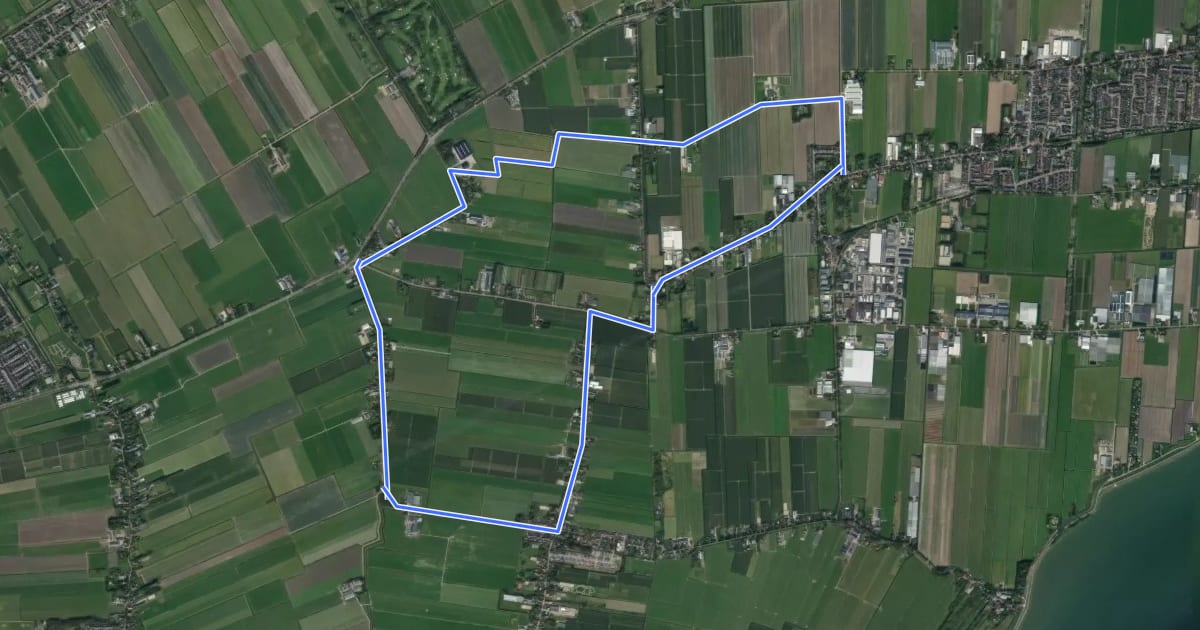 Маршрут Boomgaardenroute на спутниковом снимке
