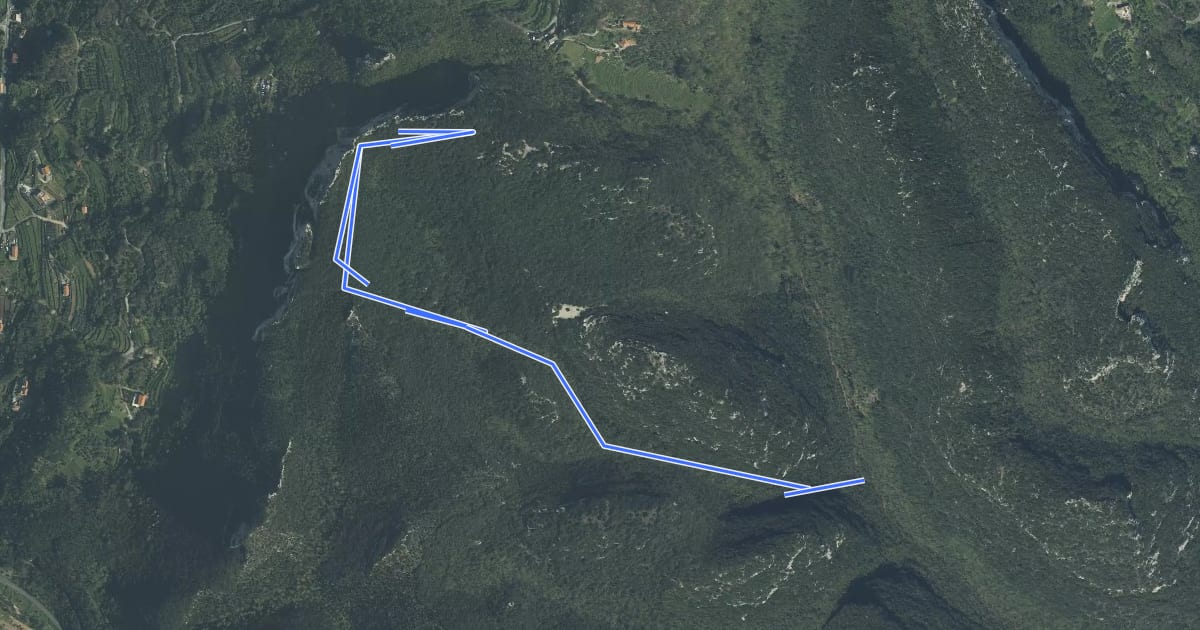 Маршрут Border Line на спутниковом снимке