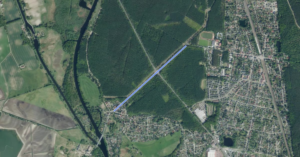 Маршрут Borgsdorf (84) - Borgsdorf (85) на спутниковом снимке