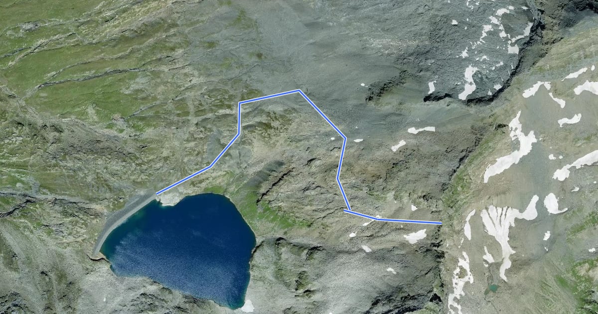 Маршрут Bortelsee - Bortellicke на спутниковом снимке