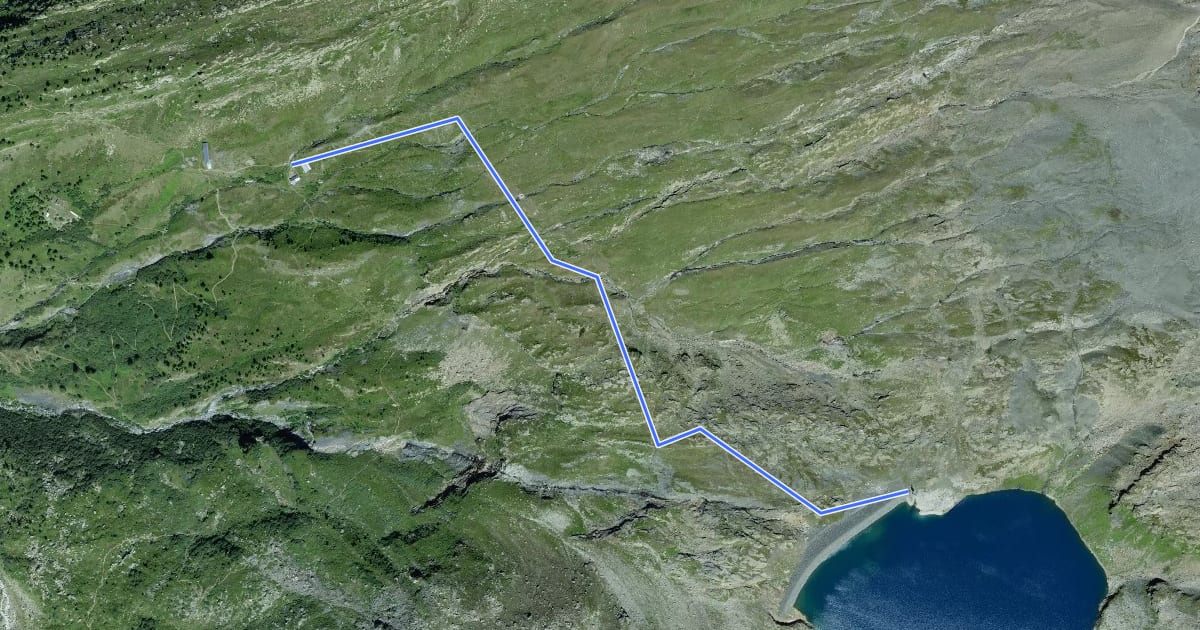 Маршрут Bortlehütten - Bortelsee на спутниковом снимке