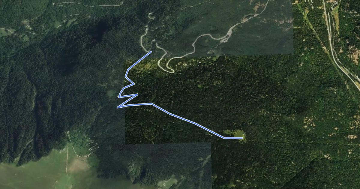 Маршрут Bosc d'Aubas на спутниковом снимке