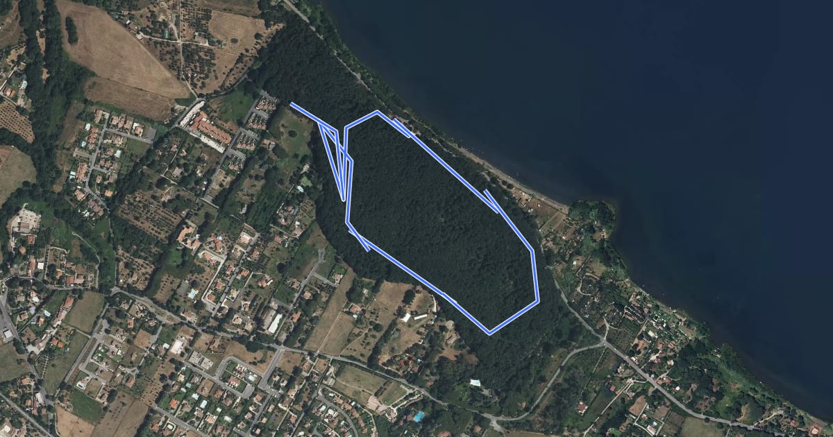 Маршрут Bosco San Celso на спутниковом снимке