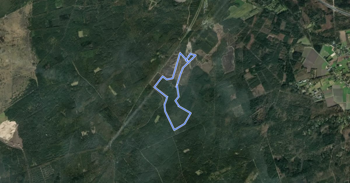 Маршрут Bospad на спутниковом снимке