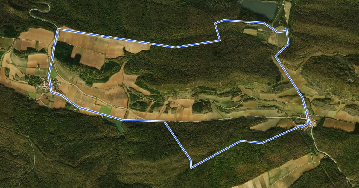 Маршрут Bosques de Obécuri y Bajauri на спутниковом снимке