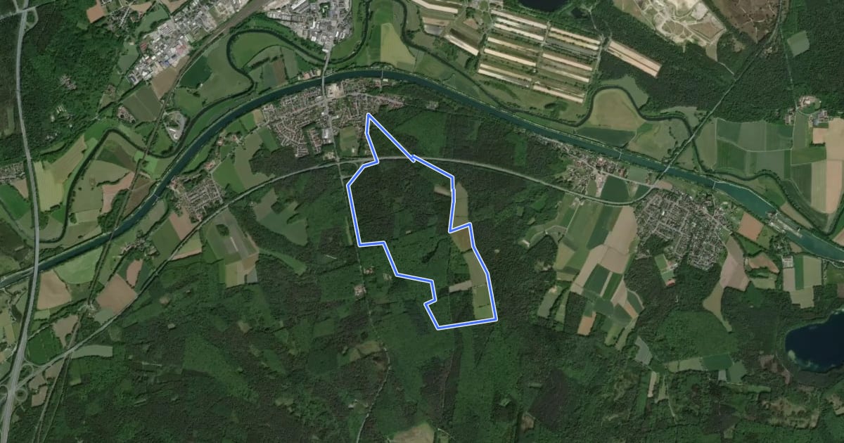 Маршрут Bossendorf (A2) на спутниковом снимке