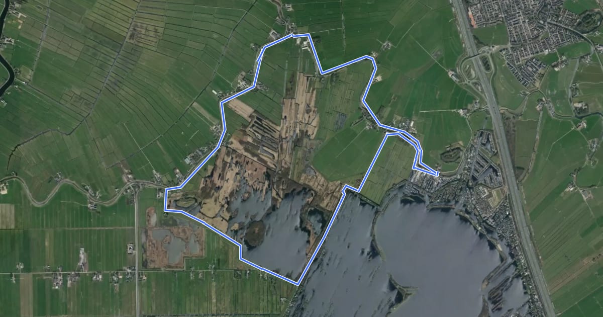 Маршрут Botsholroute на спутниковом снимке