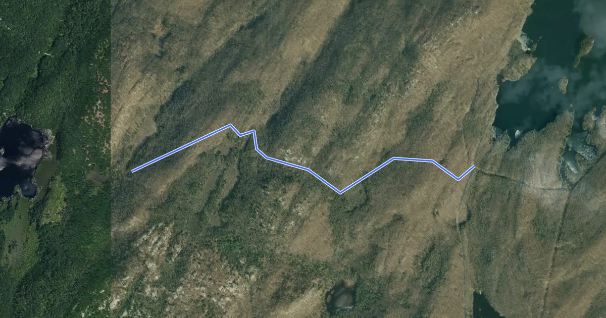 Маршрут Bottlecap Trail на спутниковом снимке