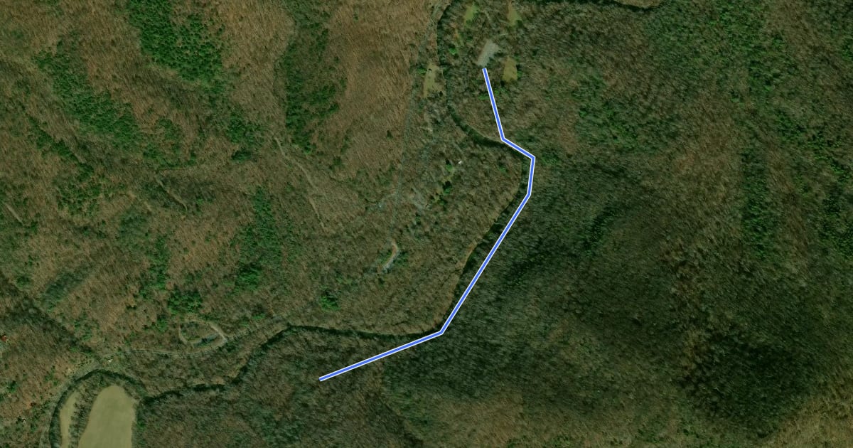 Маршрут Botts Trail на спутниковом снимке