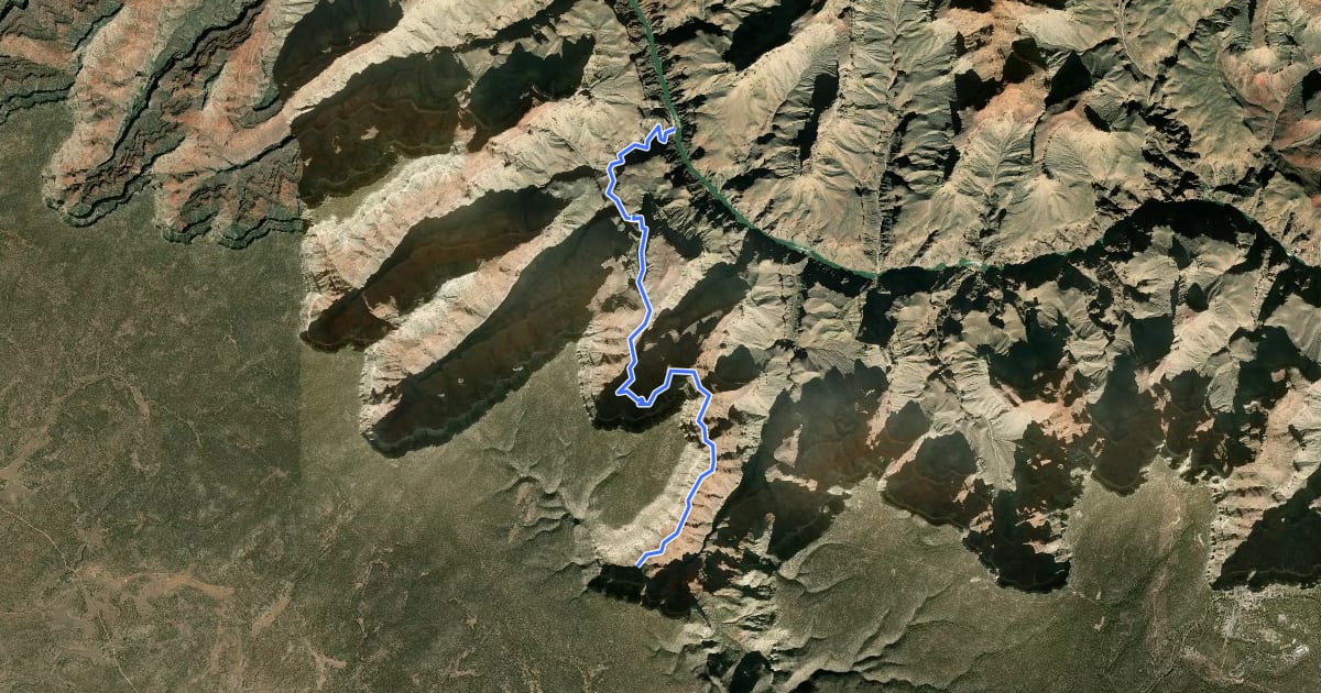 Маршрут Boucher Trail на спутниковом снимке