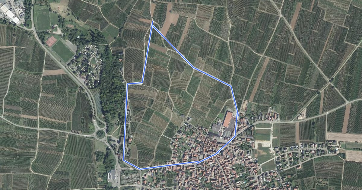 Маршрут Boucle Communales Beblenheim на спутниковом снимке