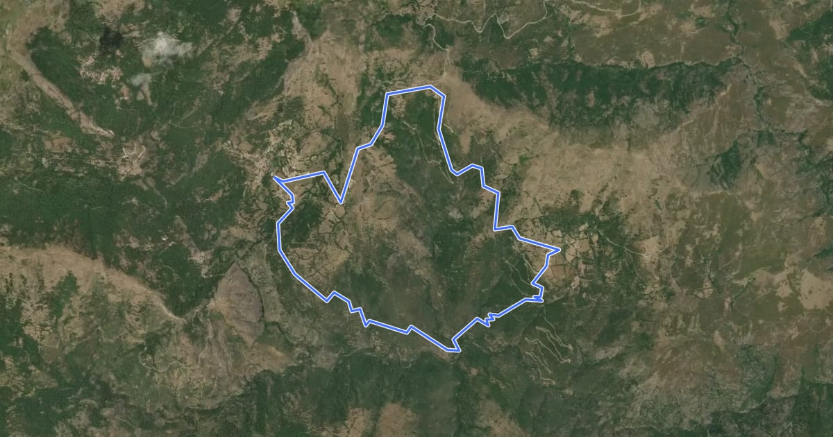 Маршрут Boucle d'Alzone на спутниковом снимке