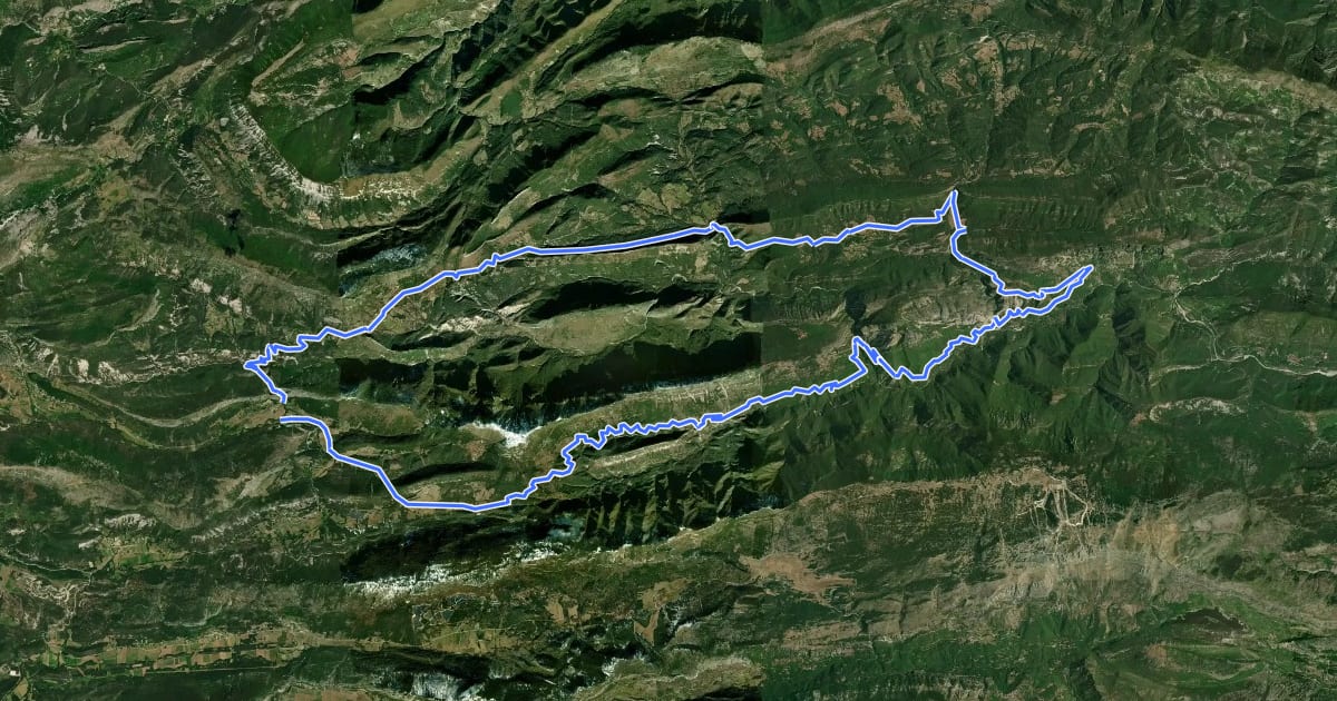 Маршрут Boucle d'Azur n°2 : La Route des Clues на спутниковом снимке
