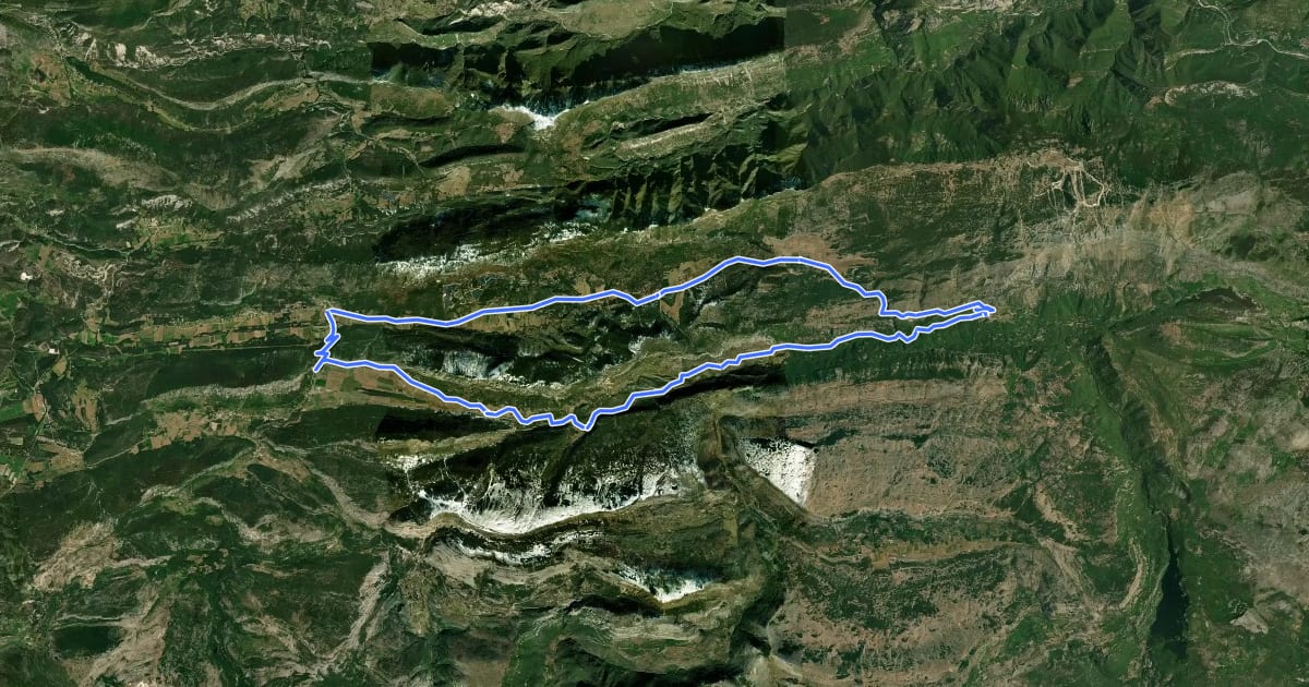 Маршрут Boucle d'Azur n°3 : Le Circuits des Hauts Plateaux на спутниковом снимке