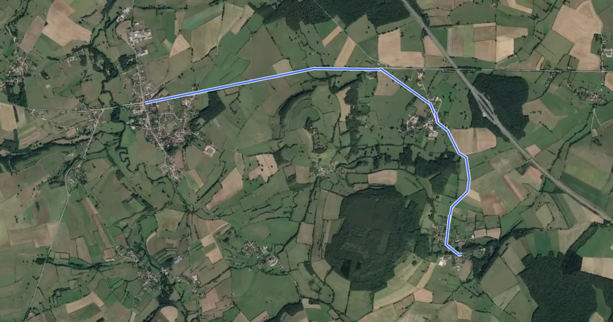 Маршрут Boucle de la Butte de Thil FLée vers Saint-Thibault (CDM) Relation enfant на спутниковом снимке