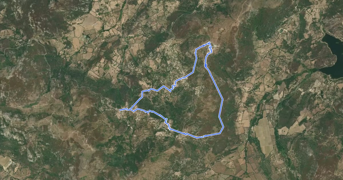 Маршрут Boucle de la Pieve d'Aregno на спутниковом снимке