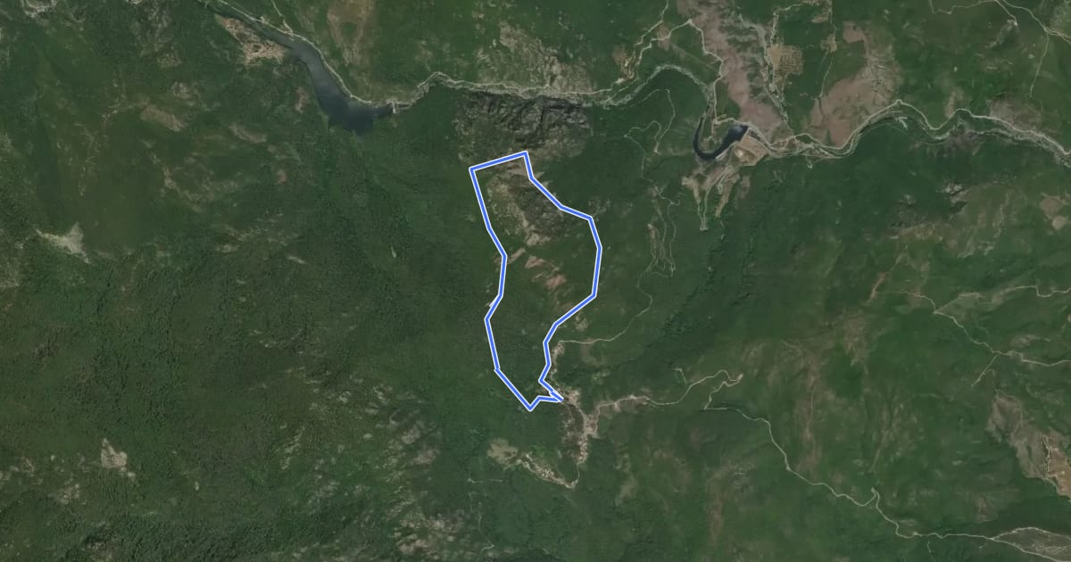 Маршрут Boucle de la Pointe de Serra на спутниковом снимке