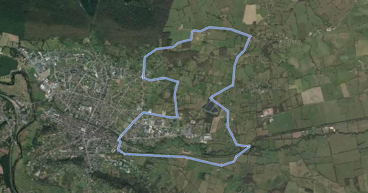 Маршрут Boucle de la Tour Malakoff на спутниковом снимке