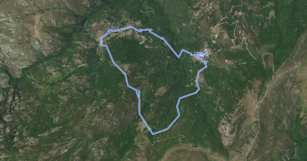 Маршрут Boucle de Pieve à Sorio на спутниковом снимке