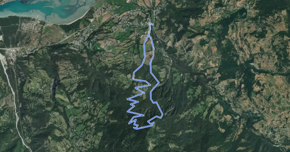 Маршрут Boucle de Plat Aiguille на спутниковом снимке