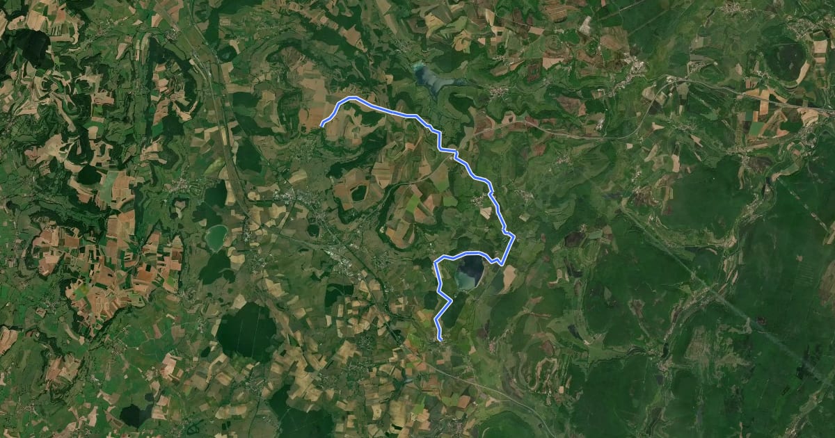 Маршрут Boucle du lac de Grosbois Bellenot-sous-Pouilly vers Vandenesse-en-Auxois (CDM) на спутниковом снимке