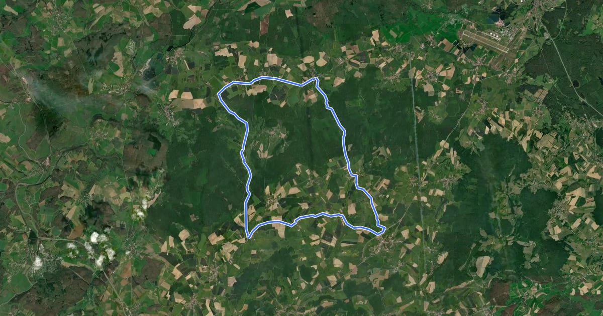 Маршрут Boucle du Mont Vaulot на спутниковом снимке
