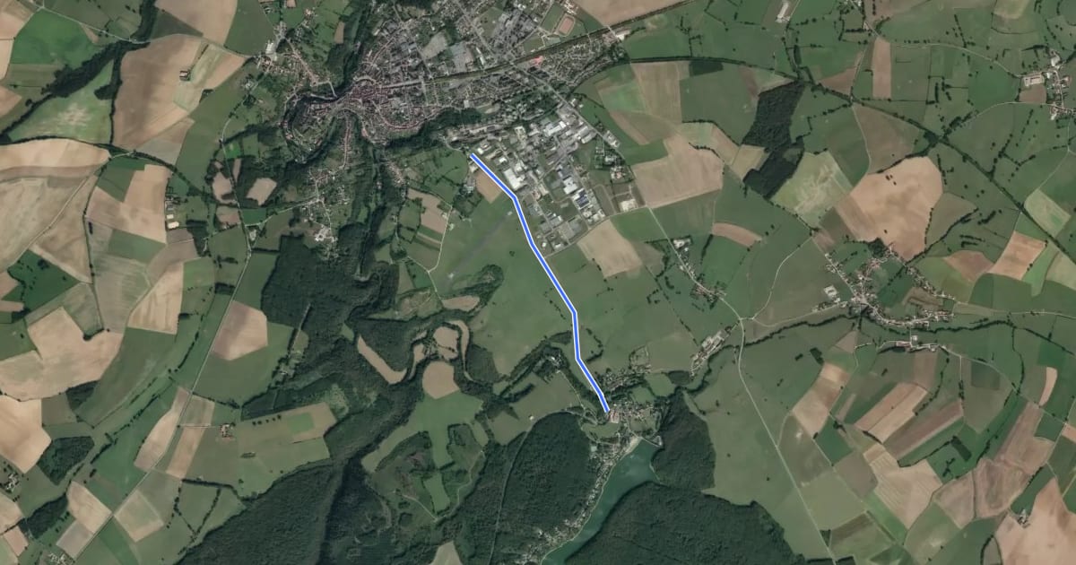 Маршрут Boucle Semur-en-Auxois Semur-en-Auxois vers pont-et-Massène (CDM) на спутниковом снимке