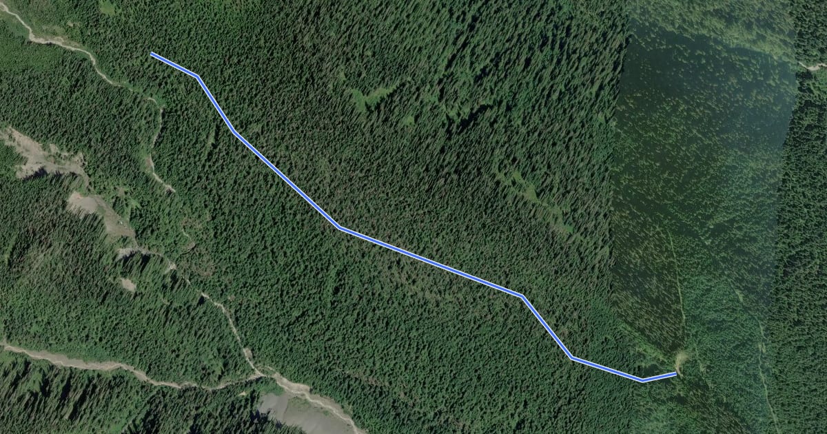 Маршрут Boulder Ridge Trail на спутниковом снимке